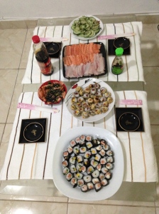 Japanese dinner made by our disciplers