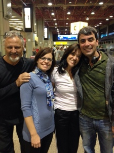 Good friends Gilmar and Monica who helped us get our things to the airport